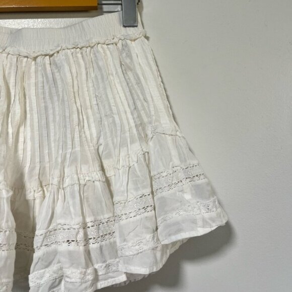 Sunday Best White Boho Eyelet Lace Skirt Size 0 - Picture 5 of 11